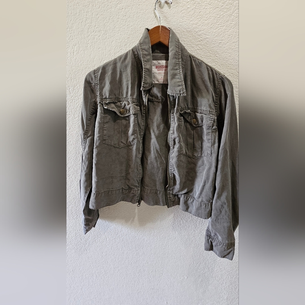 Mossimo Supply Co. Green Jean Jacket Casual Style